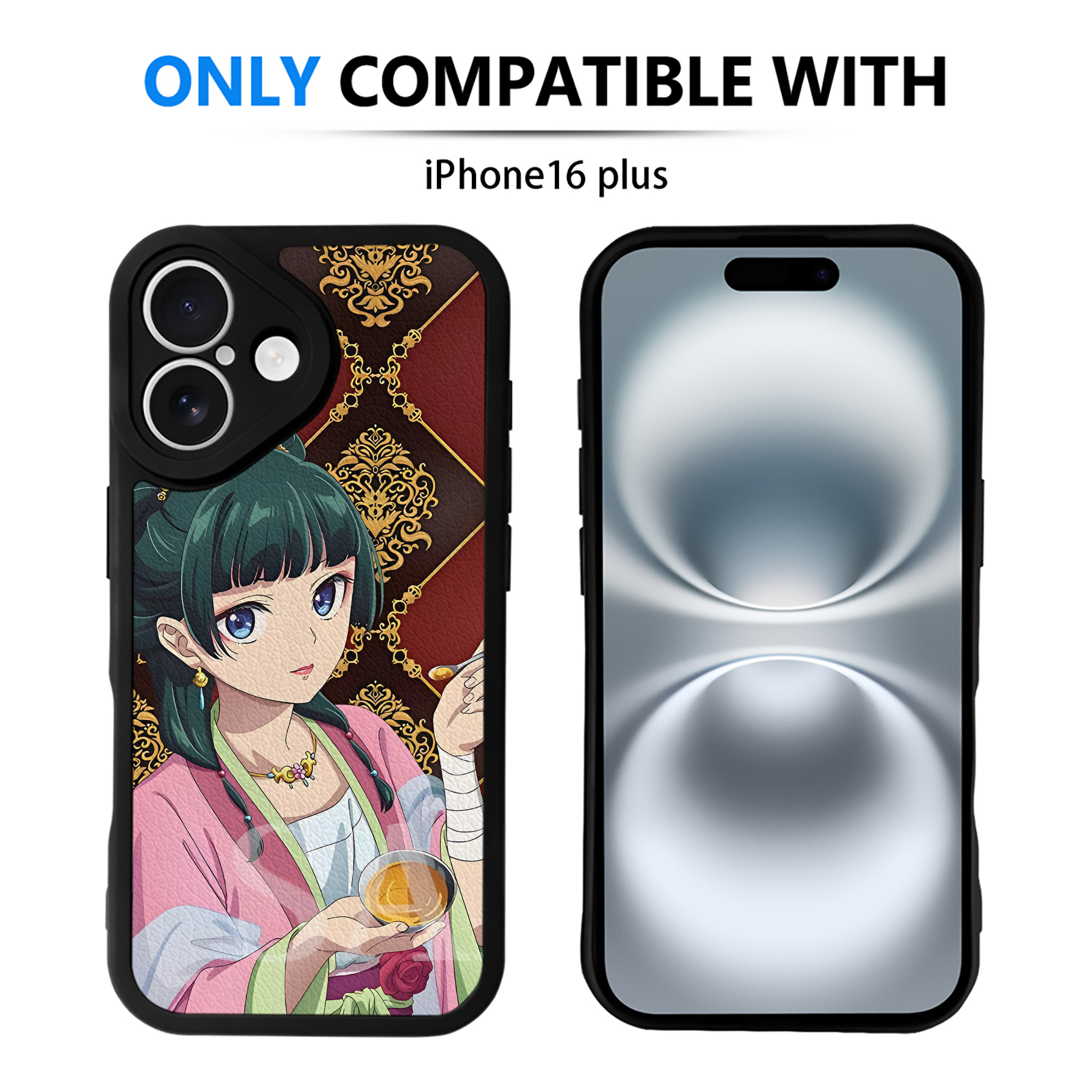 薬屋のひとりごと The Apothecary Diaries 【iPhone 16シリーズ対応】シリコンスマホケース（レザー調） 材質：シリコン
